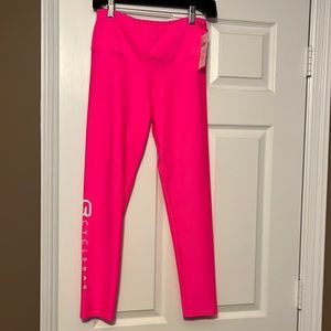 Cyclebar Goldsheep neon pink legging
